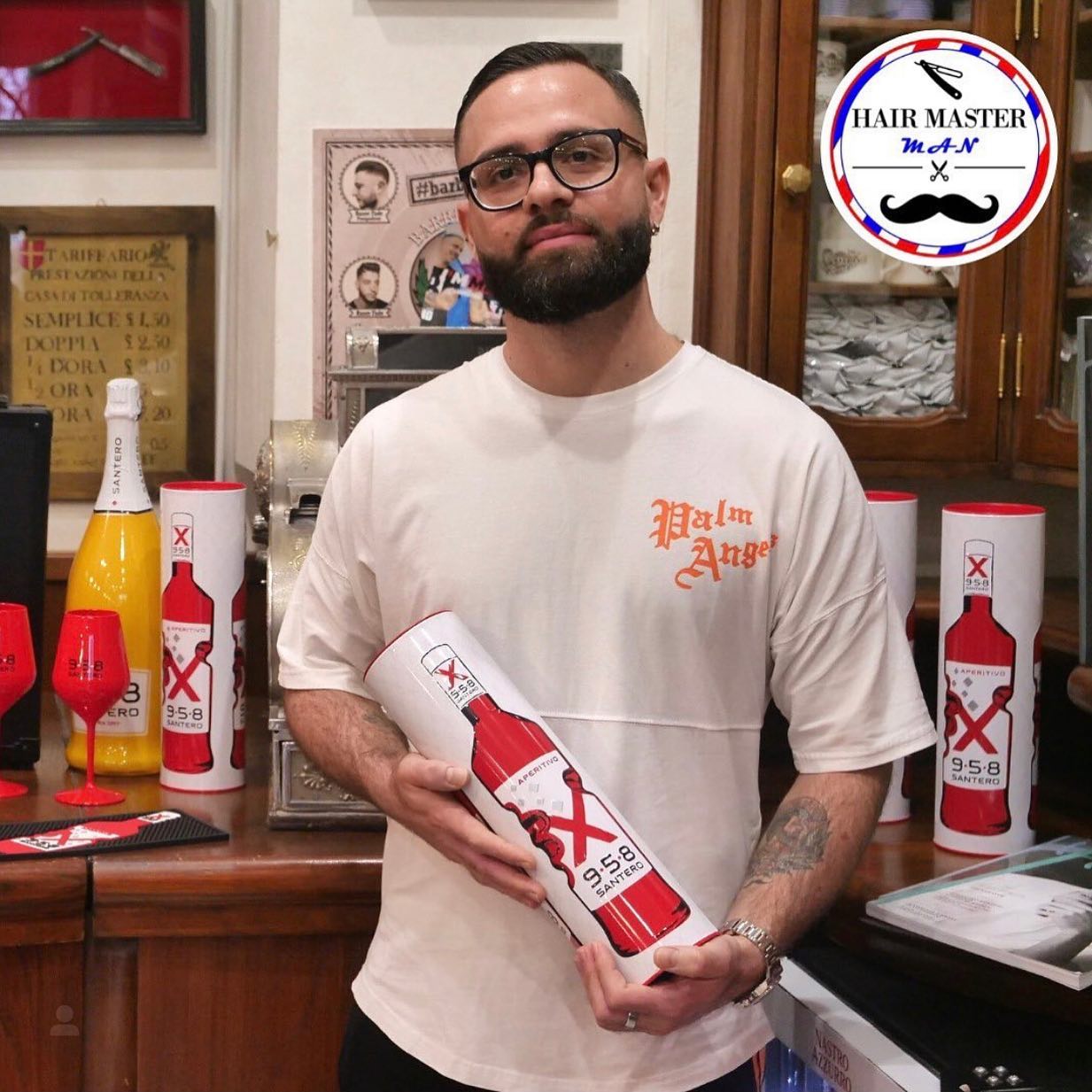 Giuseppe Schittino nel salone con il premio di The Barikan Challenge di Panasonic Professional